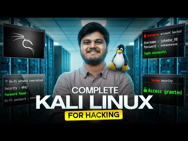 Kali Linux for Cyber Security Full Tutorial 2026 | Kali Linux | Beginner to Advanced