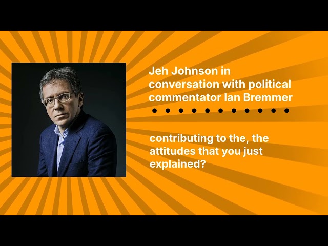 Jeh Johnson in conversation with political commentator Ian Bremmer | WBGO #interview #politics #news