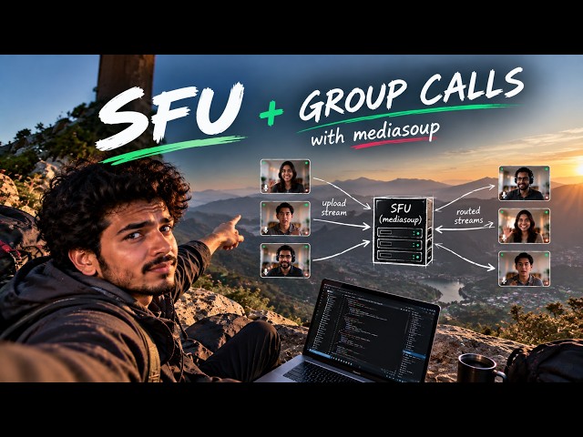 🔴 LIVE — Building SFU Group Calls with mediasoup | Scaling WebRTC