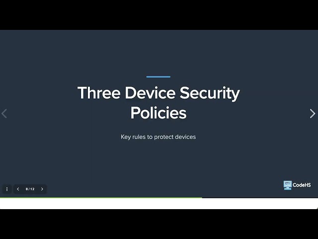 Introduction to Device Security Controls