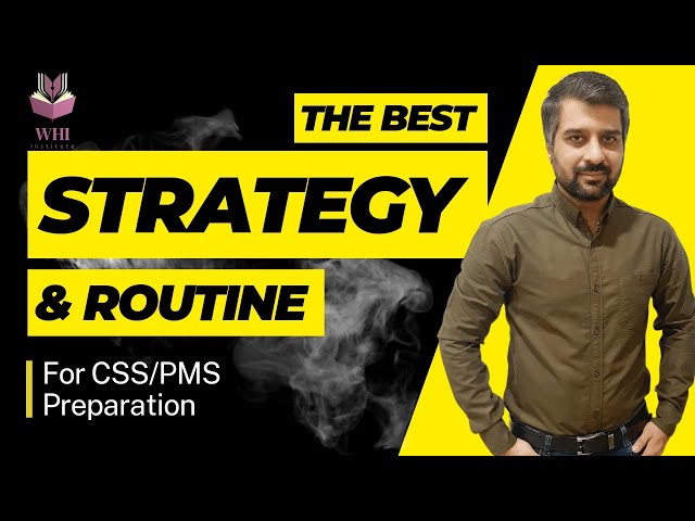 THE BEST ROUTINE AND STRATEGY FOR CSS/PMS PREPARATION | A PERFECT PLAN TO COVER ALL THE SUBJECTS