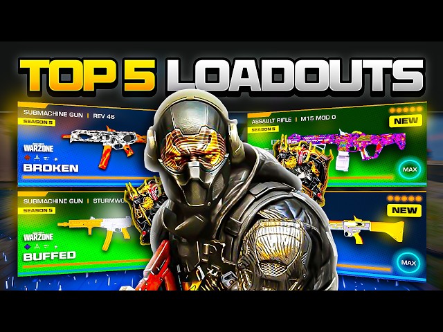 the TOP 5 *BROKEN* META Loadouts in Warzone After the NEW UPDATE! (Warzone BEST Builds)