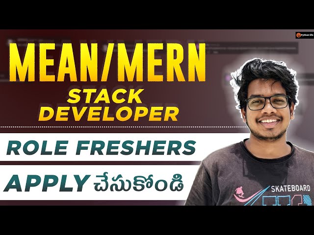 Mean | Mern Stack Developer | Full Stack Developer | PythonLife IT Jobs