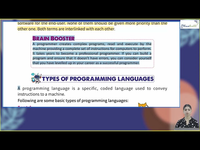 Ch 6 | Bluebell publication | Computer | Class 4 | Programming Languages  | For children