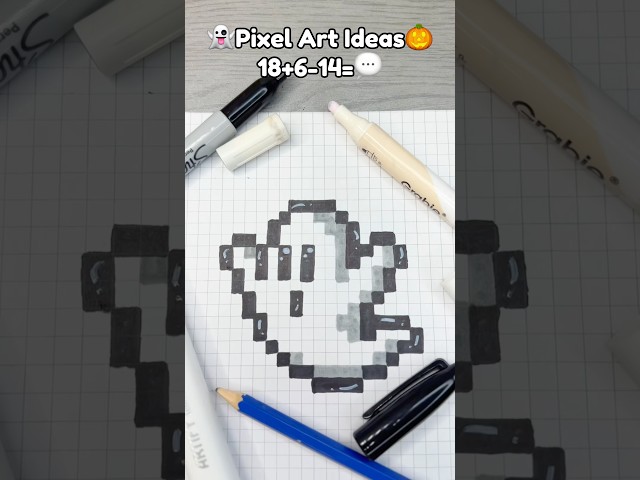🎃Cute Pixel Art Ideas👻!? #pixel #pixelart #pixelartideas