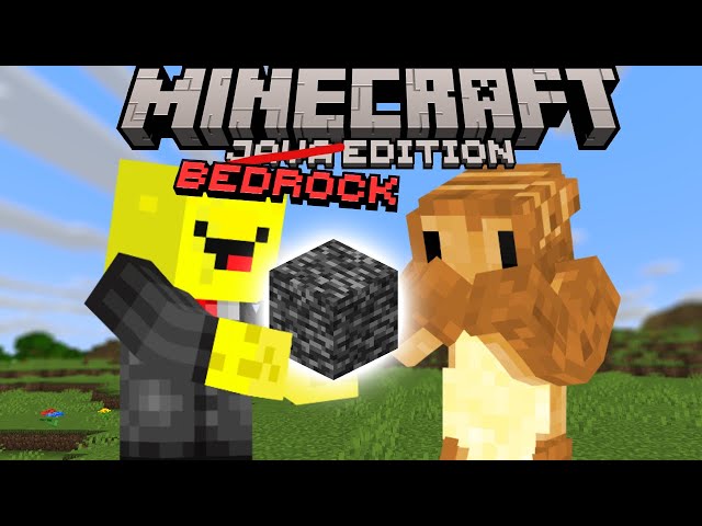 2 Minecraft Java Players Attempt BEDROCK...