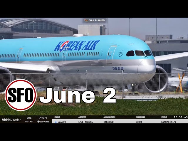 KSFO LIVE | TUESDAY JUNE 2 , 2026 - SAN FRANCISCO INT AIRPORT  LIVE STREAM IRL