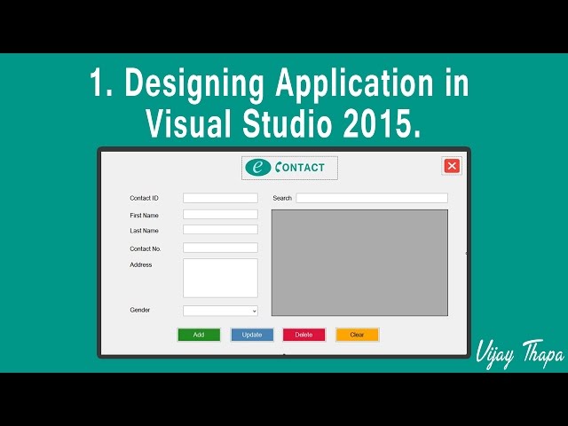 1  How to Create Simple C#  Desktop Application?   (Designing The Application in Visual Studio 2015)