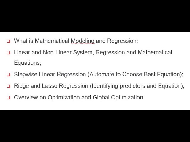 Advance Mathematical Modeling with MATLAB and Choosing a Best Fit