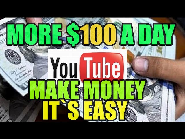 MORE $100 A DAY! HOW TO MAKE MONEY ON YOUTUBE WITHOUT MAKING VIDEOS! Make Money Online! Money Fast!