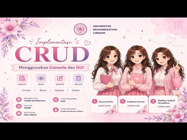 🚀 TUGAS BESAR PBO LANJUT 2026 | Aplikasi CRUD Python Console & GUI | Full Demo Program TI24D