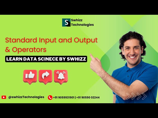 Python Input/Output & Operators Explained | Standard I/O & All Operator Types |Data Science Training