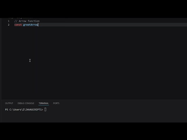 Arrow Function in JavaScript 
