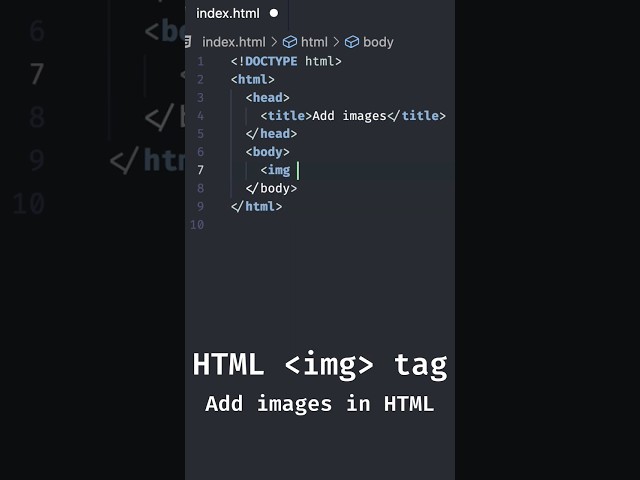 Add images in HTML | HTML img Tag Tutorial #html