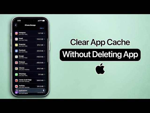How To Clear App Cache On iPhone Without Deleting?