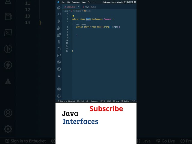 Java In Telugu: Interface in Java(Real-time Example), Java Tutorial For Beginners in Telugu, Java