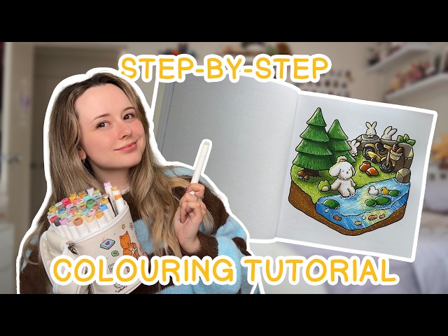How I Colour ✨🖍️ | Step-by-Step Colouring Tutorial, Marker Tips & Coco Wyo Comfy Days