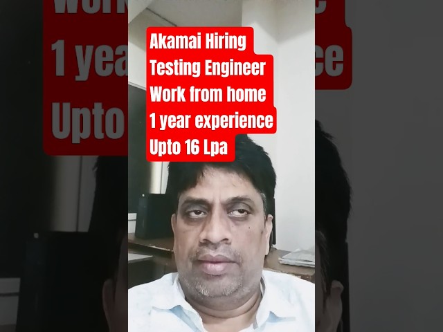 Akamai Hiring Testing Engineer🔥 Remote Job | Python | QA Automation