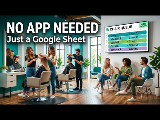 Run a Salon Chair Queue With Just a Google Sheet — No App Needed
