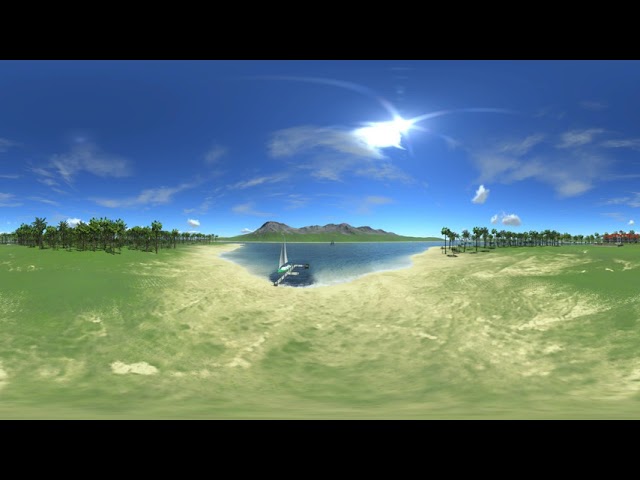 LumenRT Google Cardboard Test Tropical Resort 2K Resolution