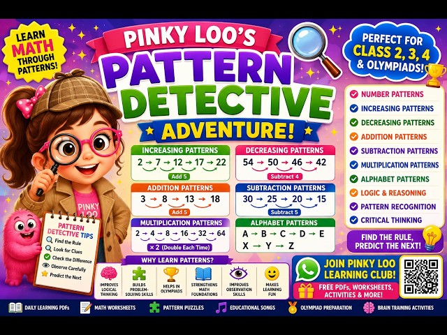 🎵 Pattern Detective Song | Learn Number Patterns for Kids