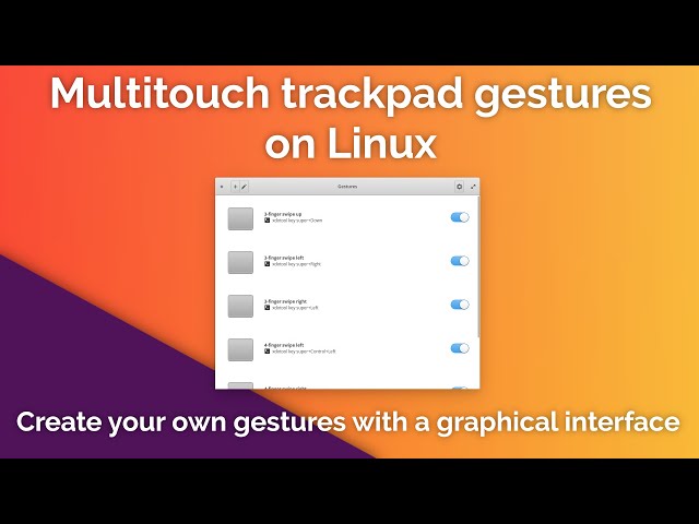Add multitouch trackpad gestures on Linux