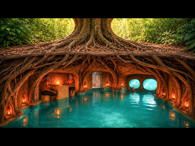 Real Life Secret Private  Underground House Two Water Slide To Tunnel Pools Inside