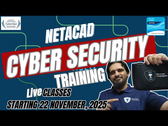 CyberOps Associate 2025 | Live Cybersecurity Training + Official Cisco Certificate