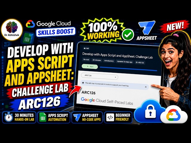 Develop with Apps Script and AppSheet: Challenge Lab | WalkThrough #ARC126 #qwiklabsarcade2026