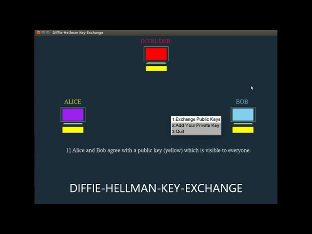 Diffie-Hellman Key Exchange | An OpenGL CG-Mini-Project | With Source Code