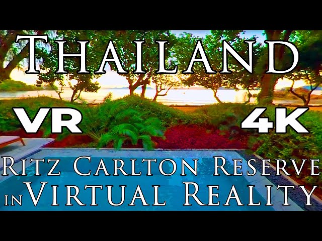 Thailand in VR - Ritz Reserve Sunset VR Timelapse Pool Beach Villa at Phulay Bay in 5.7K 360º ASMR