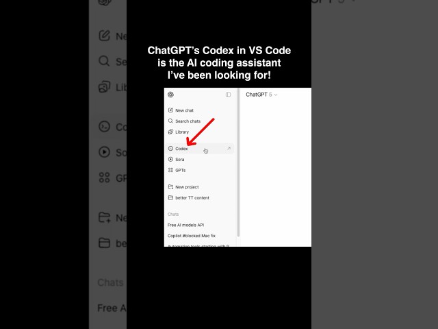 ⚡ Integrate ChatGPT-5 Codex into VS Code | AI Code Generator Tutorial #chatgpt #aicoding #codex