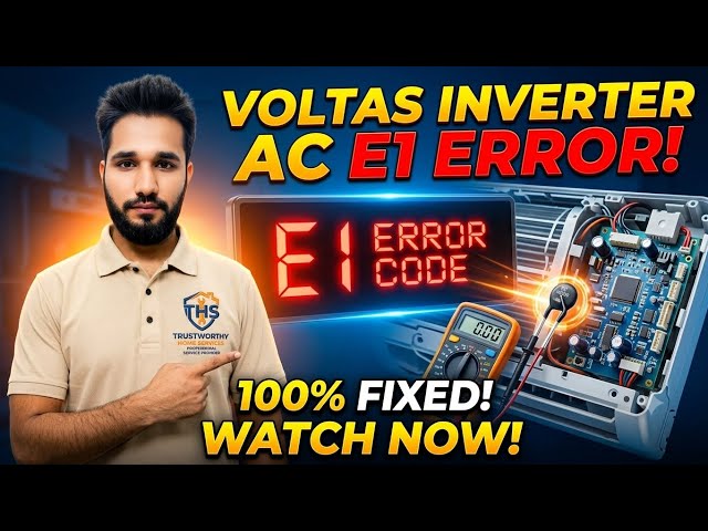 Voltas AC E1 Error Code Solution | Voltas Inverter AC E1 Error Kaise Theek Karein