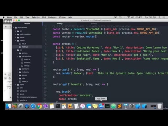 WORKSHOP - Intro to React & Node Demonstration
