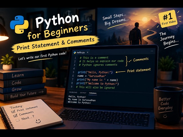 01.Comments and print function in python for beginners