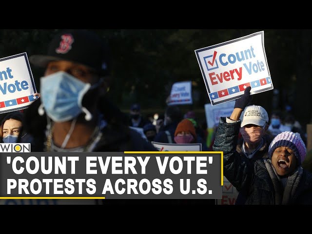 'Count Every Vote' protest erupts in U.S. as poll results remains undecided