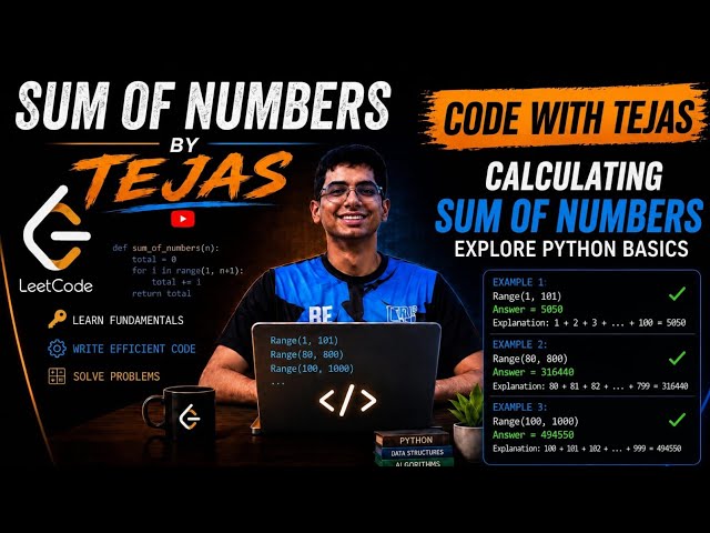 Sum of Number within a give Range ( Interview Series :- 1 ) 