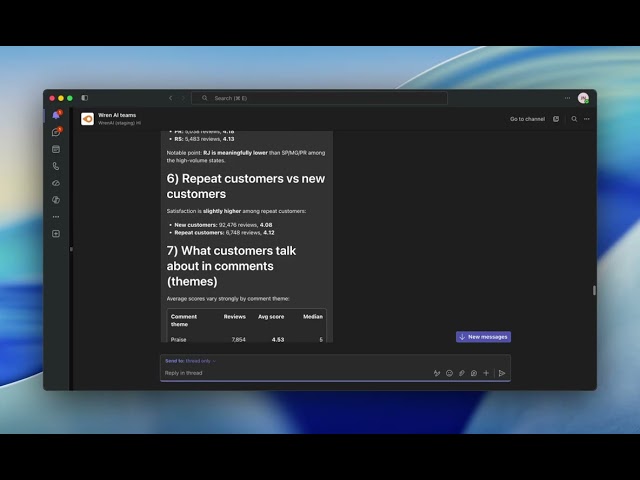 Wren AI in Microsoft Teams