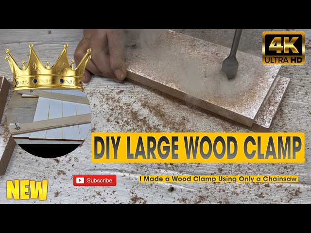 I Made a Wood Clamp Using Only a Chainsaw