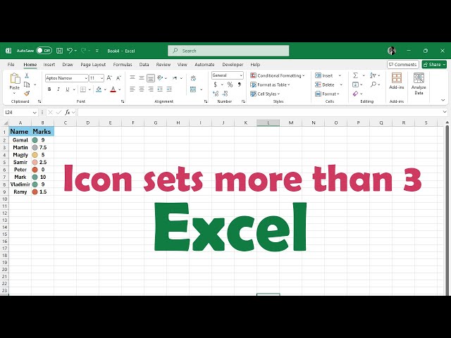 Excel | Use Conditional Formatting Icon Sets with More Than 3 Icons 💻 Step by Step