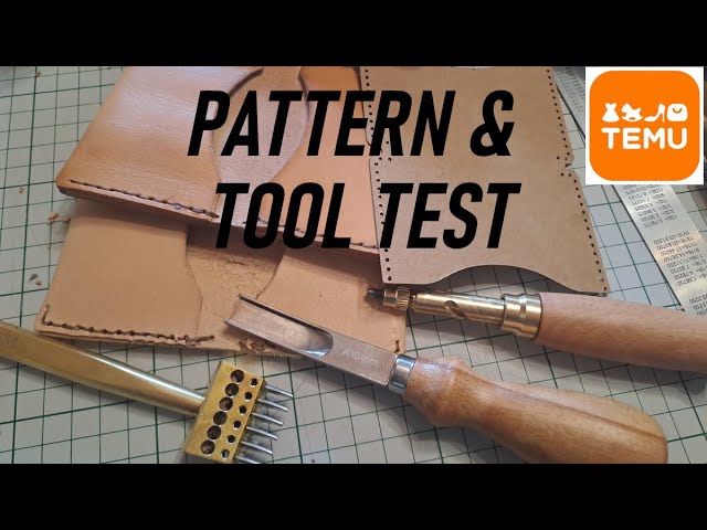 Leather Craft - TEMU pattern and tool test