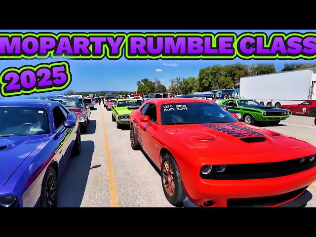 Moparty 2025 Rumble Class Drag Racing.