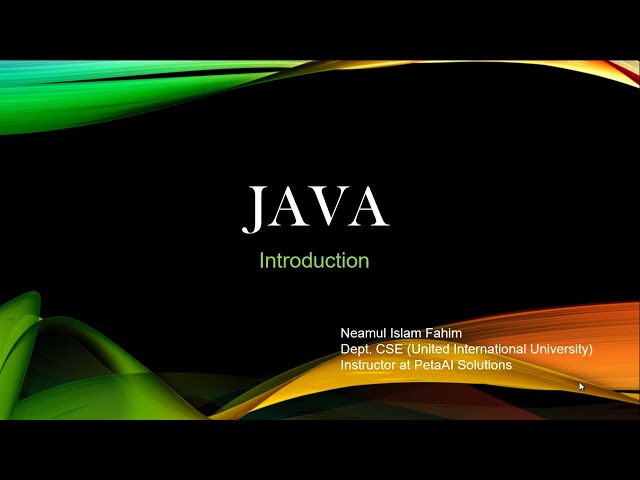 Java Programming Language Course || Bangla || Introduction || PetaAI Solutions