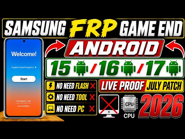 Finally Working! Samsung FRP Bypass | Android 15/16/17 | All Models 100% Method 2026 | New Trick