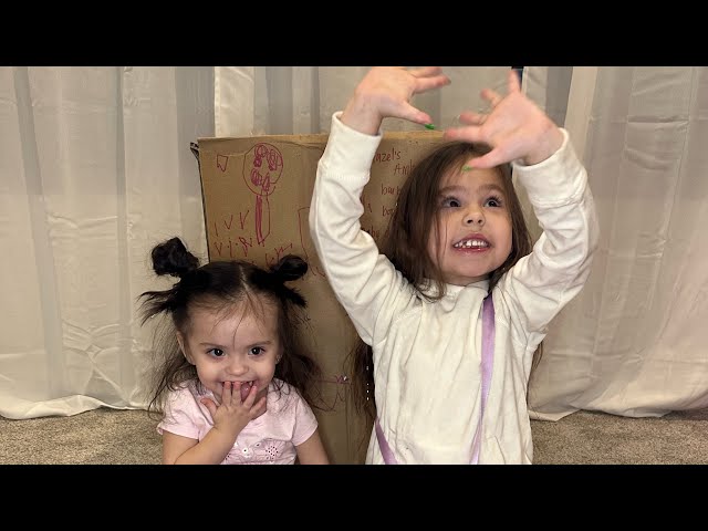 Unboxing a moving box labeled as toys 📦  #toys #sisters