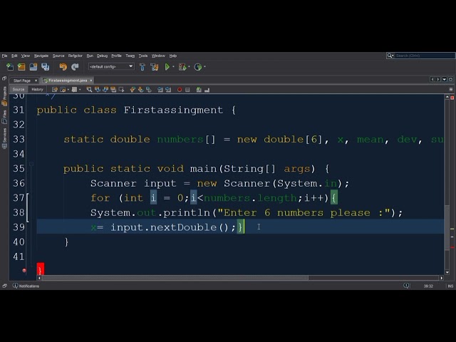 Java Program to Find Mean & Standard deviation SD | Array Required