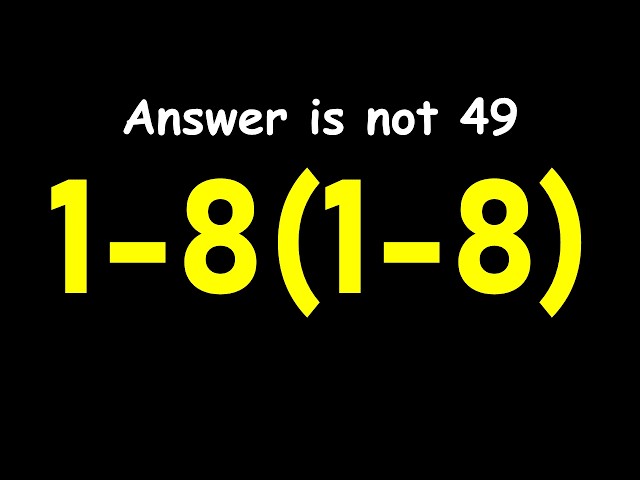 Don't Fall for This Simple Math Trap!