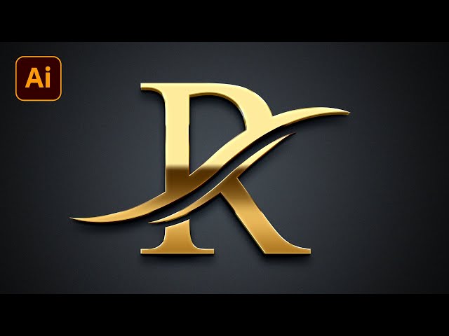 Logo Design - Professional R Letter Logo Design In Illustrator | Illustrator logo design tutorial