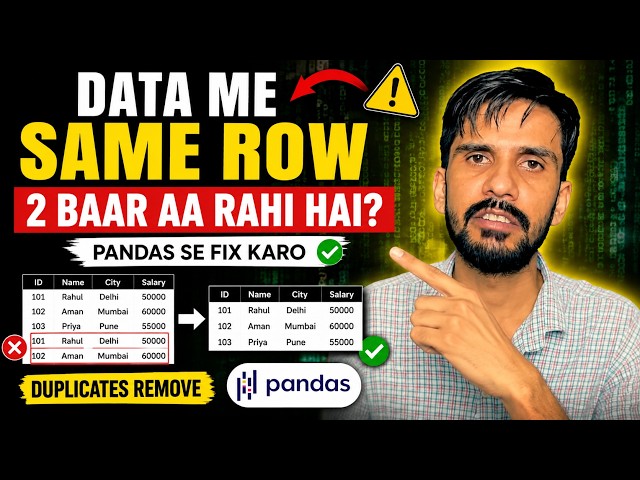 Duplicate Rows in Your Data? Fix Them with Pandas
