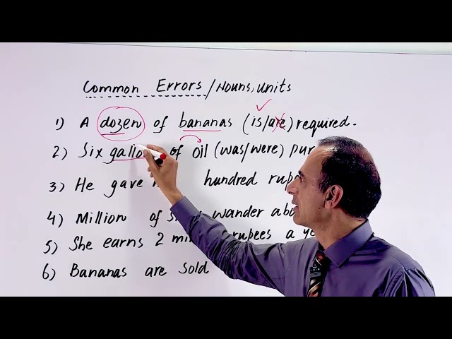 Common Errors Nouns 